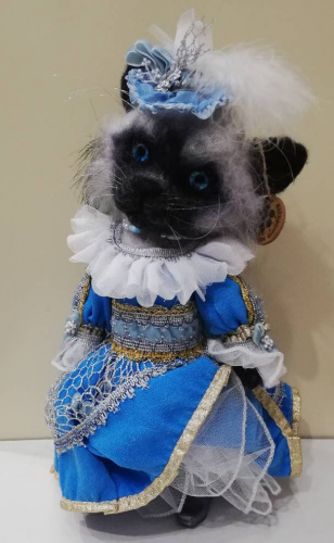 Кошечка в синем платье 30 см Артикул:  LettoPerfetto