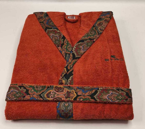 Халат с капюшоном Etro 7PLIES AV800 X0810 orange оранжевый фото 2