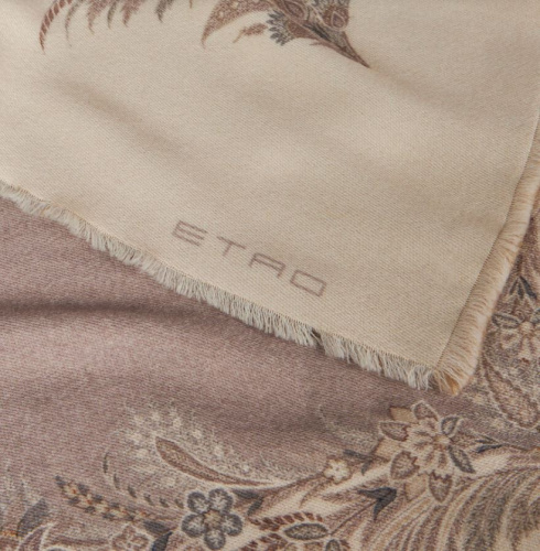 Плед Etro CALADIUM AK305 S9820 beige бежевый 140х180 Артикул: 70049 LettoPerfetto фото 5