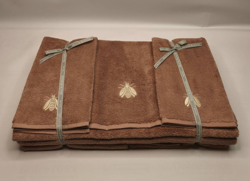 Комплект полотенец Mastro Raphael ESSENTIAL API 5A argilla Пять штук Артикул: 76592 LettoPerfetto фото 4