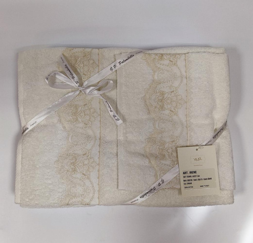 Комплект махровых полотенец Palombella SOAVE white белый Артикул: 96150 LettoPerfetto