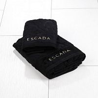 Комплект махровых полотенец Escada SCROLL черный