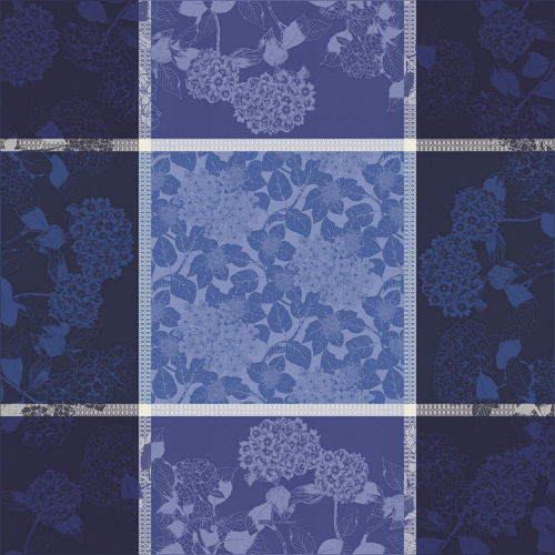 Скатерть Garnier-Thiebaut HORTENSIAS BLEU - 175x305 Артикул: 79930 LettoPerfetto фото 3