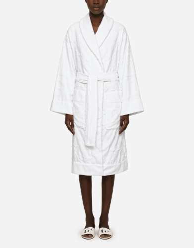 Халат Dolce & Gabbana DG LOGO white белый фото 3