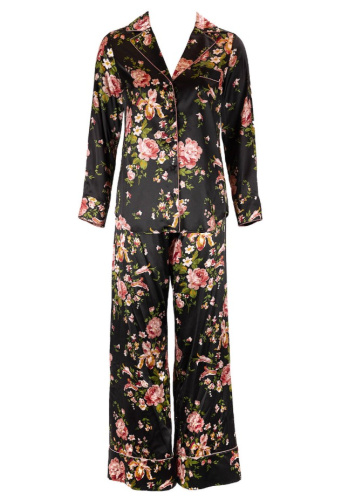 Пижама Marjolaine BERNADETTE 4BER5501 0181 Fleur/Buvard черная фото 2