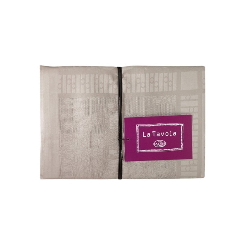 Скатерть Fazzini AUBERGINE 7 sasso сливочная 180х320 Артикул: 85590 LettoPerfetto фото 4