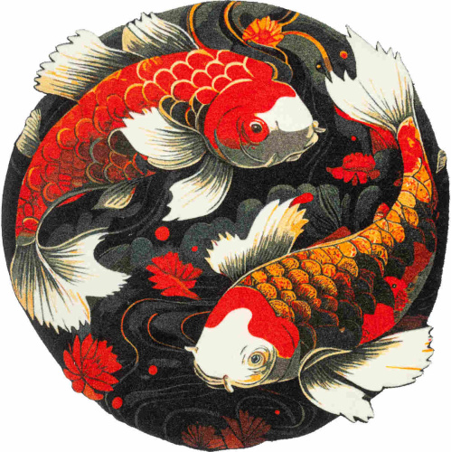 Коврик Kleen-Tex KOI COUPLE (075182) 120х120 Артикул: 77418 LettoPerfetto