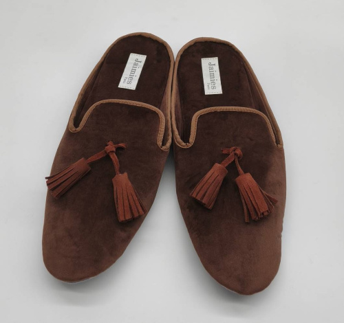 Тапочки Jaimies MARCEL mule HOMME шоколадные, размер ХХL (45)