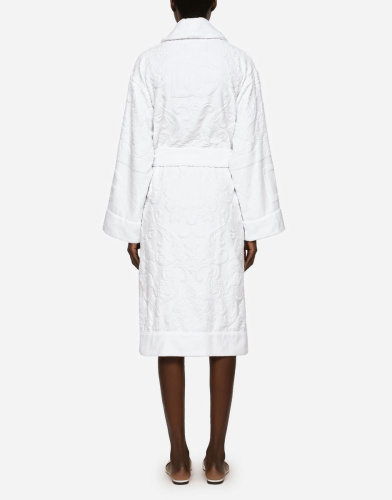 Халат Dolce & Gabbana DG LOGO white белый фото 4