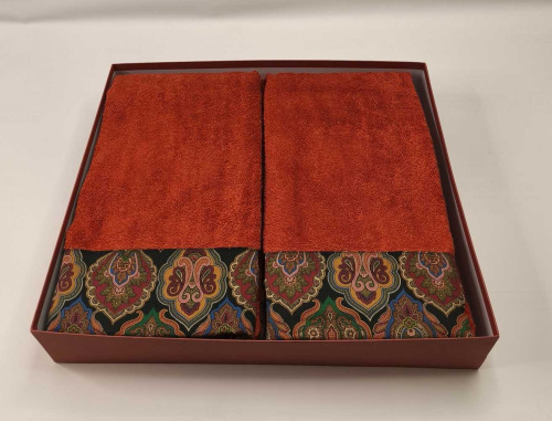 Комплект полотенец Etro 7PLIES AV800 X0810 orang оранжевый Пять штук Артикул: 70124 LettoPerfetto фото 4