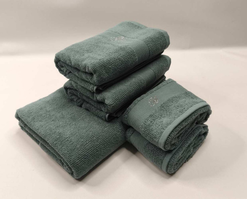 Комплект полотенец Blumarine RISVEGLIO т.бирюзовый 15 pavone Артикул: 94890 LettoPerfetto фото 4