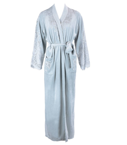 Халат Marjolaine BRANDA 5BRA2201 0062 Acier голубой фото 3