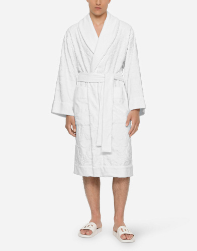 Халат Dolce & Gabbana DG LOGO white белый фото 10