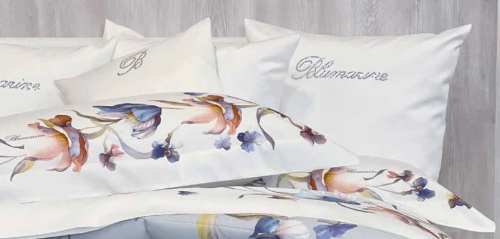 Постельное белье Blumarine FLEURETTE 03 blue синее Артикул: 93788 LettoPerfetto