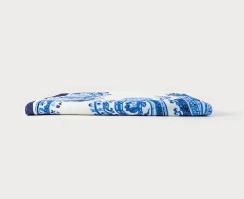 Полотенце Etro POSITANO AK114 X0883 stampa blu белое с синим 100х180 Артикул: 69992 LettoPerfetto фото 2