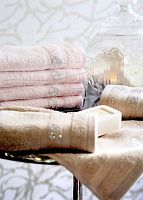 Комплект махровых полотенец Blumarine LORY розовый 36 petalo Пять штук