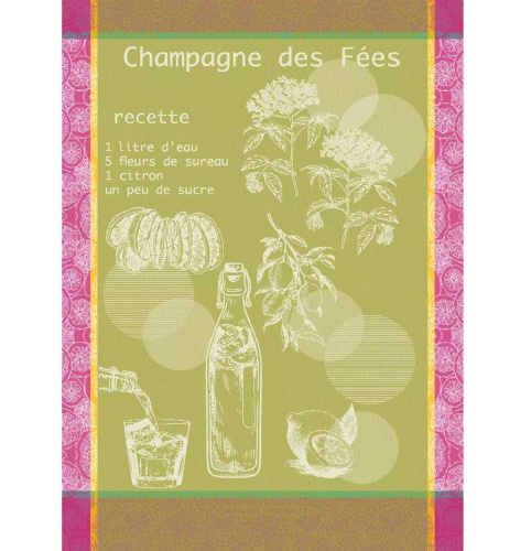 Полотенце Garnier-Thiebaut CHAMPAGNE DES FEES MOUSSE 56х77 Артикул: 79992 LettoPerfetto