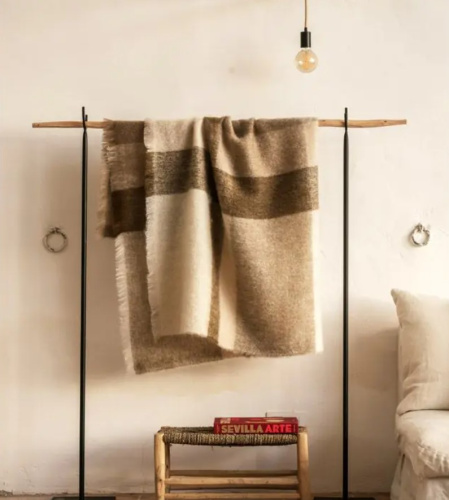 Плед Brun De Vian-Tiran MOHAIR CARREAUX PYRENEES 140х180 Артикул: 87435 LettoPerfetto фото 2