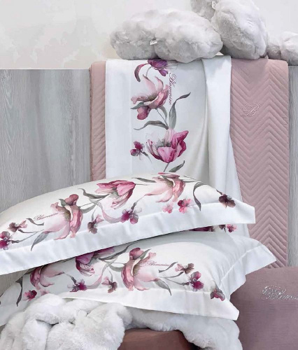 Постельное белье Blumarine FLEURETTE 02 ribes розовое Артикул: 93793 LettoPerfetto