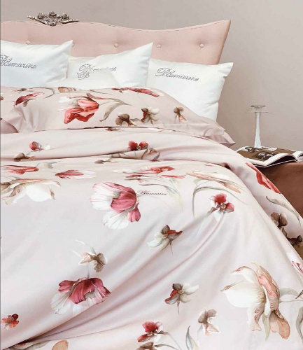 Постельное белье Blumarine FLEURETTE 09 coral коралловое Артикул: 93790 LettoPerfetto