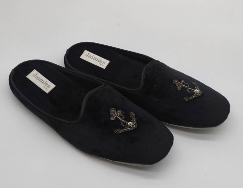 Тапочки Jaimies KARL mule HOMME MOTIF черные, размер ХХL (45) фото 4