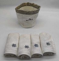 Комплект полотенец Etro 7PLIES AV800 X0820 beige бежевый 4*30х30
