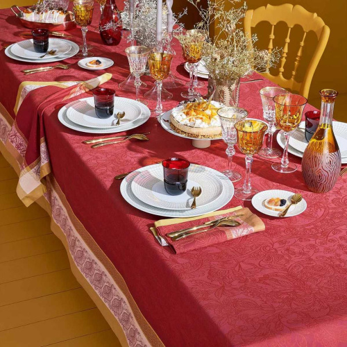 Скатерть Garnier-Thiebaut ALEXANDRIA RUBIS - 174x364 Артикул: 79987 LettoPerfetto фото 4
