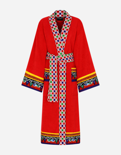 Халат Dolce & Gabbana CARRETTO red красный