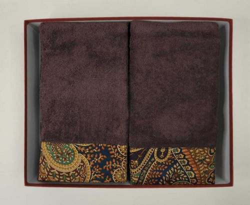 Комплект полотенец Etro GIANO AV799 X0883 brown коричневый Пять штук Артикул: 70150 LettoPerfetto фото 6