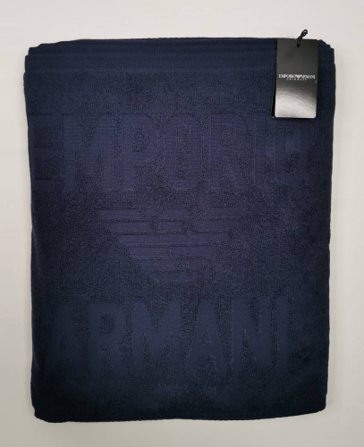 Полотенце Emporio Armani MARE navy blue темно синее 100x170 Артикул: 70227 LettoPerfetto