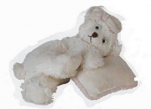 Мягкая игрушка Louise Mansen JADE - спящий мишка 19 см Артикул: 94001 LettoPerfetto