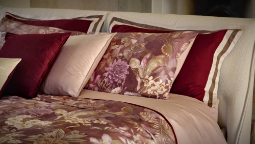 Постельное белье Fazzini PROTEA 1 burgundy+malva бордовое Евро Артикул: 85587 LettoPerfetto фото 4