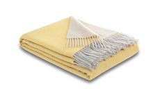 Плед Biederlack DARK VELVET (809599) yellow-creme 130х170