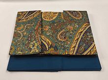 Постельное белье Etro MARANTA 99KA502 S9894 azzurro бирюзовое  Евро