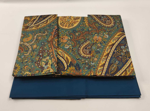 Постельное белье Etro MARANTA 99KA502 S9894 azzurro бирюзовое  Евро Артикул: 70111 LettoPerfetto