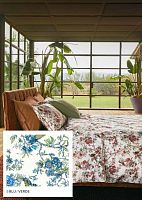 Постельное белье Fazzini BIRDS GARDEN 5 Blu-Verde Евро