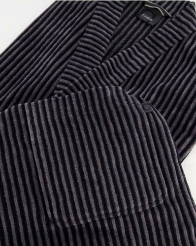 Халат мужской Cawo 4854 (97 schwarz темно-серый) фото 6