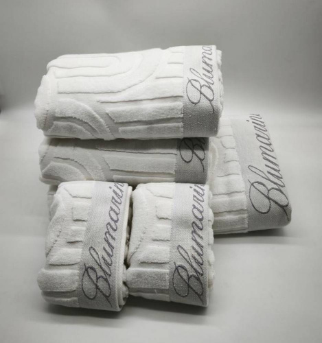 Набор полотенец Blumarine MONOGRAM белый 04 white Пять штук Артикул: 94866 LettoPerfetto фото 3