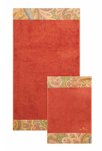 Комплект полотенец Etro GIANO AV799 X0840 stampa giallo оранжевый 60х100+40х60 Артикул: 69998 LettoPerfetto