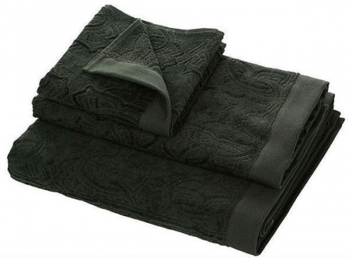 Комплект махровых полотенец Roberto Cavalli LOGO темно-серый Артикул: 96022 LettoPerfetto