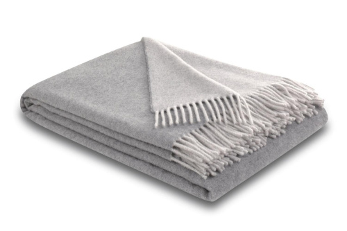 Плед Biederlack DARK VELVET (809575) silver-stone 130х170 Артикул: 79256 LettoPerfetto