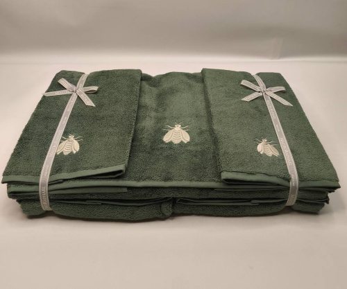 Комплект полотенец Mastro Raphael ESSENTIAL API 7C verde salvia Пять штук Артикул: 76597 LettoPerfetto фото 2