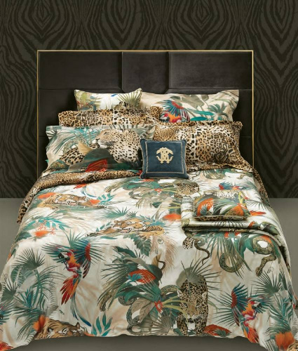 Постельное белье Roberto Cavalli JUNGLE 001 Green Евро Артикул: 88303 LettoPerfetto