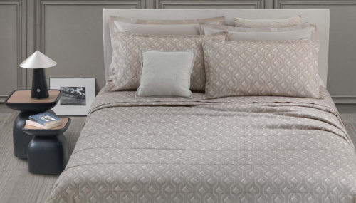 Постельное белье Trussardi STRUCTURE M56 Sabbia бежевое Евро Артикул: 96453 LettoPerfetto