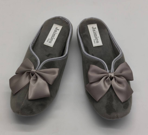Тапочки Jaimies NATHALIE mule classic grey серые фото 6