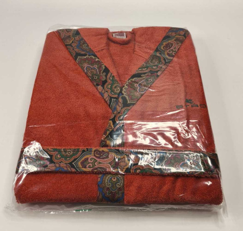 Халат с капюшоном Etro 7PLIES AV800 X0810 orange оранжевый фото 3