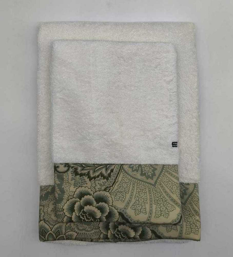 Комплект полотенец Etro BLOOM AV818 X0891 green зеленый 60х100+40х60 Артикул: 70123 LettoPerfetto фото 3