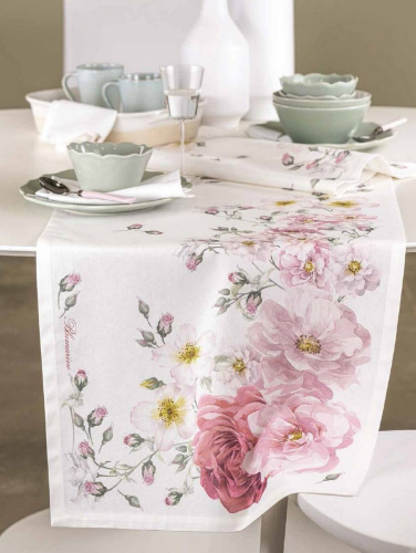 Скатерть Blumarine ZELDA 170х270 цвет 02 powder pink розовая Артикул: 94843 LettoPerfetto фото 2