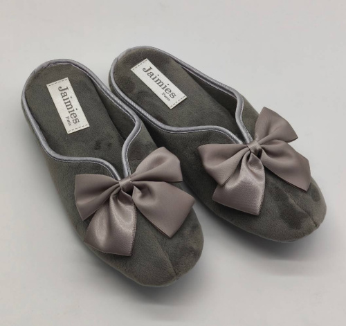 Тапочки Jaimies NATHALIE mule classic grey серые фото 2