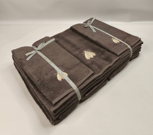 Комплект полотенец Mastro Raphael ESSENTIAL API 3E marrone Пять штук Артикул: 76598 LettoPerfetto фото 2
